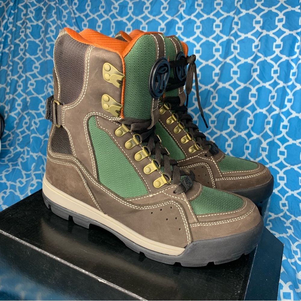 Sumikko boots Men’s size 8.5 brown green hiker high top heavy duty fashion timbs
